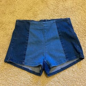 Lottie Moss Bicolor Jean Short